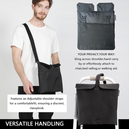Urine Drainage Bag Holder,Catheter Bag Covers Catheter and Urostomy Travel Medical Supplies Bag with Storage Pockets