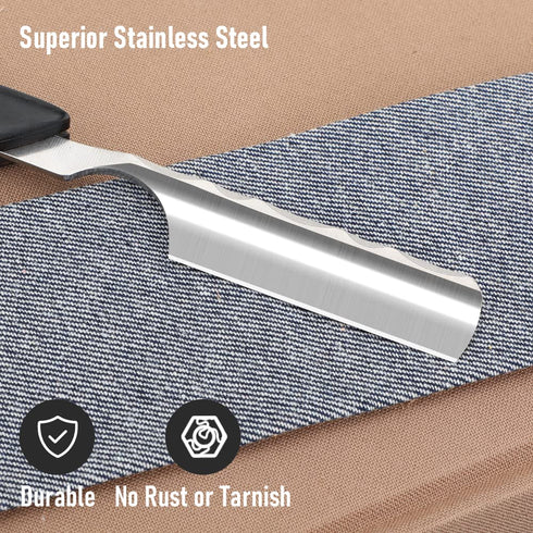 Straight Razor with Strope, Professional Stainless Steel Shaver Razor with Shaving Strop for Grooming