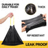 Small Trash Bags, 2.6 Gallon Drawstring Garbage Bags, 75 Count Portable PE Trash Bags for Office Bedroom Bathroom, Black