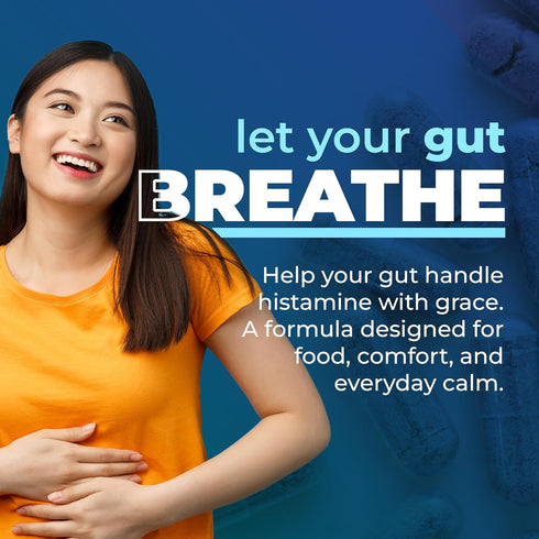 NATURALABS 60 1 DAO Supplements Histamine Blocker DAO Enzyme + Diamine Oxidase & Vitamin C for Gut Health & Food