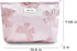 Makeup Bag Cosmetic Bag, Preppy Canvas Toiletry Organizer for Women, Cute Zipper Pouch (Medium Pink Bow)