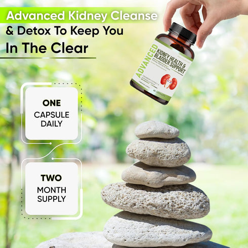 Health.60 NutraPro Kidney Cleanse Detox & Repair and Bladder Support- Kidney Support Supplement for Kidney Restore