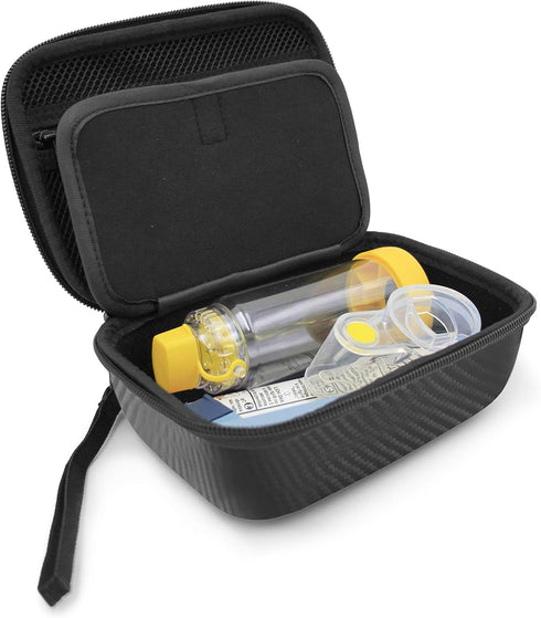 CASEMATIX Travel Case for Asthma Inhaler, Spacer and More - Case Only