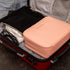 Makeup Bag Travel Organizer, Small Traincase with Adjustable Dividers for Beauty Artists, Not Made in China (Pink)