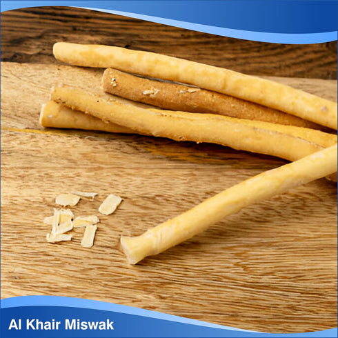 Al Khair Peelu Miswak Stick, Natural Toothbrush for Teeth Whitening, Organic Sewak Sticks for Healthy Gums (4)