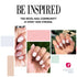 Revel Nail Dip Powder - White Chip Resistant Dip Nail Powder with Vitamin E and Calcium for DIY