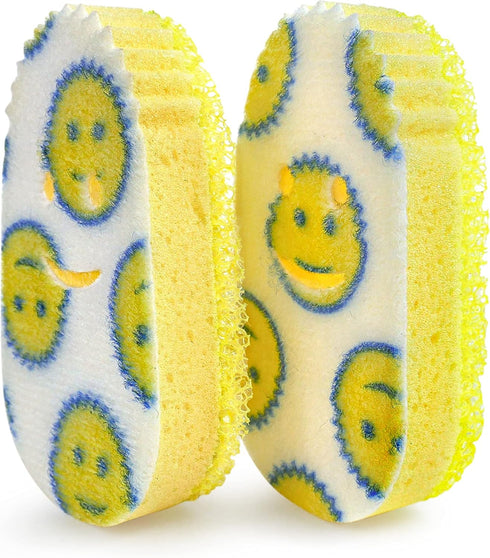 Scrub Daddy Dish Daddy Dish Wand & Refill Heads, Soap Dispensing Dish Brush, Texture Changing Washing Up Sponge