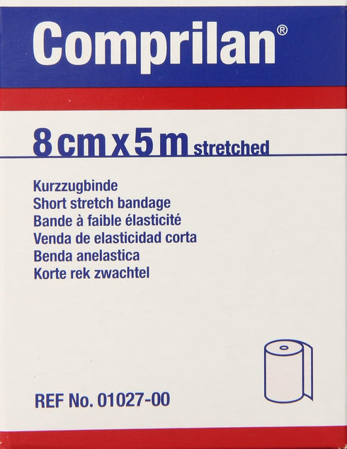 Jobst Comprilan Short Stretch Compression Bandage, Latex Free, 8cm x 5m Stretched
