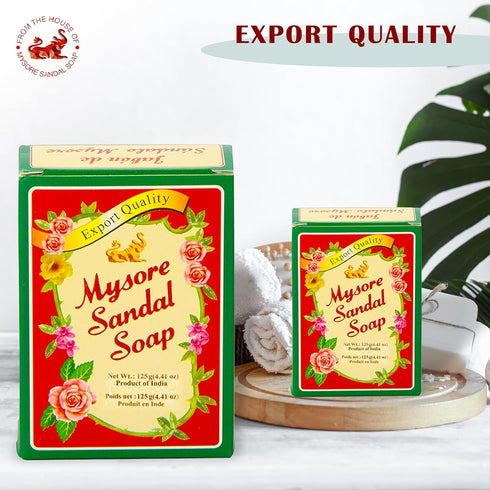 Mysore Sandal Soap 4.41 oz (125 Grams) Box - Pack of 5