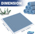 Waffle Weave Microfiber Cleaning Cloth, Absorbent Quick Drying Dust Rags for Car Interior, 6 Pack, Blue