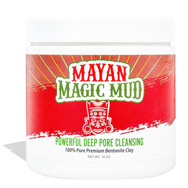 Powerful Deep Pore Cleansing Sodium Bentonite Clay - Natural Face Mask Peel for Men & Women - USA Made 16 Oz