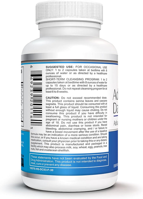 Colon Cleanse Detox Pills for Women or Men, 15 Day Supplement with Probiotics for Healthy Bowel Movements, 30 Count