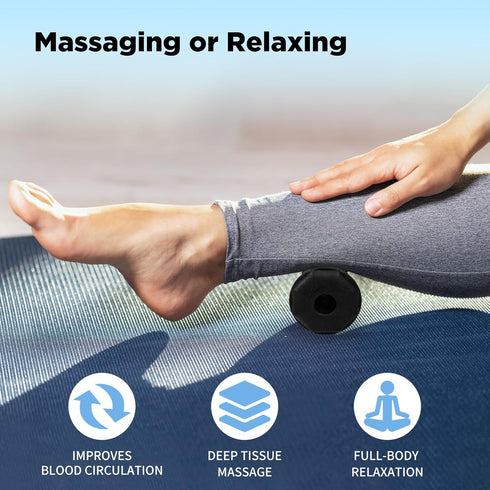 QLDT 5 1 Set,Foot Massage Ball & Foot Roller in Massager Roller-Lacrosse,Peanut,Spiky,Hand Exercise Massage Ball