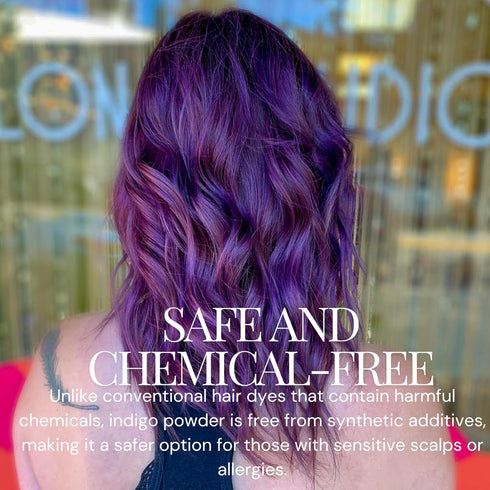 Indigo Powder for Hair - 150 Grams Natural Black Hair Dye, Indigofera Tinctoria, 100% Natural Organically Grown