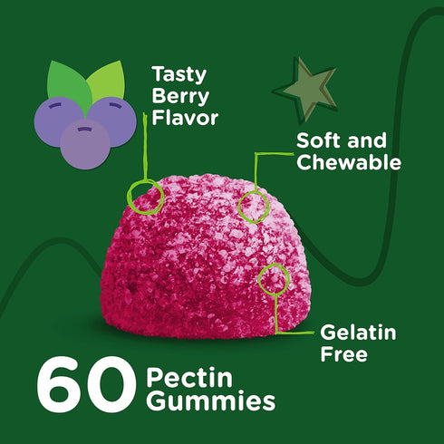 Zinc for Kids Gummies 25mg - Immune Support for Kids & Teens, Vegan, Gluten Free, Chewable Berry Flavor