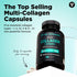 Vital Vitamins Multi Collagen for Women & Men, Type I, II, III, V, X, Grass Fed, Non-GMO, 150 Capsules