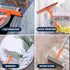 Professional 2 in 1 Window Squeegee Cleaner with Long Stainless Steel Handle for High Windows