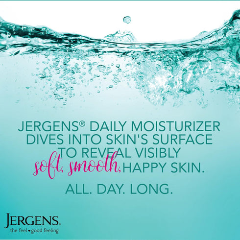Jergens Daily Moisture Dry Skin Moisturizer, 21 oz Body Lotion with HYDRALUCENCE Blend