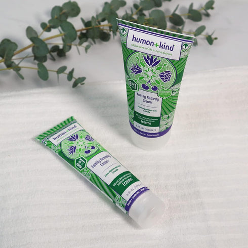 Human+Kind Family Remedy Cream - Smoothing, Healing Body Repair for Burn, Rash, and Dry Skin - 3.3 oz