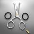 Rounded-Tip Small Trim Scissors for Men, 4.2" High Carbon Stainless Steel for Grooming