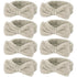 Ondder 8 Pcs Coffee Spa Headband - Terry Cloth Makeup Headband for Skin Care, Washing Face, Women