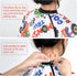 Kids Haircut Cape Waterproof, Unisex Barber Cape with Adjustable Neckline, 51 x 36 Inch Cartoon Truck Design