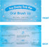 Mint-Flavored Oral Finger Wipes, Teeth Whitening Wipes for Oral Cleaning (Light Blue, 120 Pcs)