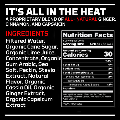 HOTSHOT Sports Shot Muscle Cramp Relief, All Natural Liquid Drink, Spicy Mango, Pack of 6
