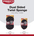 Red by Kiss Jumbo Dual Sided Twist Sponge Hair Brush