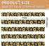 YKZEYK 1/2" 25 Ribbon for Gift Wrapping Floral Sunflowers Dots Black Pattern Fabric Ribbon Yards, Gift Wrap Ribbons
