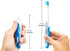 Lingito Travel Toothbrush, Folding with Built-in Cover, Packable, Collapsible, Pocket Medium Bristle Brushes (2 Pack)