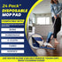 18 Inch Microfiber Disposable Mop Pad, 24 Pack for 16-18'' Hook & Loop System Mop, Compatible with Bona
