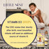 Little Nest D3 400 100 Baby Vitamin Drops IU per Dose | Natural & Clean Formulation for Infants & Toddlers | Day Supply
