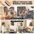 Wave Brush for Men with 100% Natural Beech Wood & Black Boar Hair Bristle, Soft Hairbrush for Beards