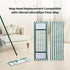 4 Pack Microfiber Mop Heads for Libman Microfiber Floor Mop, Reusable & Washable Pads for Multi-Surface Floors