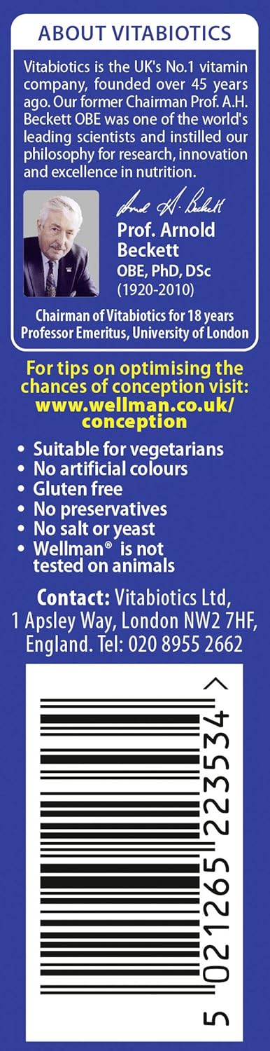 Wellman 30 Vitabiotics Conception Tablets Capsules