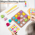 PHIELEY 3-in-1 Activities for Dementia Patients, Memory Cognitive Games for Seniors, Shape Matching Alzheimers Products