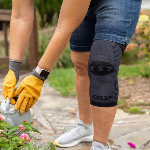 OrthoSleeve Compression Knee Brace/Sleeve for ACL, MCL Injury Recovery, Knee Pain, and Arthritis