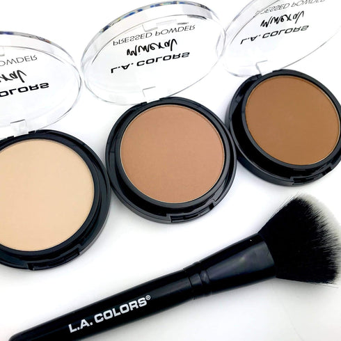 L.A. COLORS Mineral Pressed Powder, Soft Honey CMP374