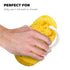 Jacent Deep Cleaning Foam Body Sponge for Bath and Shower, Soft Loofah Scrubber for Men & Women, Yellow