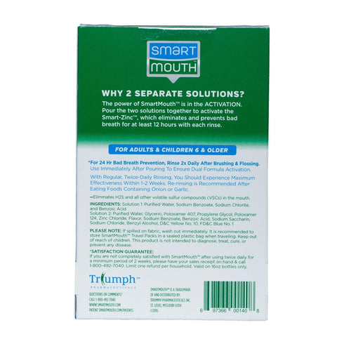 Packets, 10 Count SmartMouth Mouthwash Clean Mint