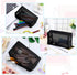 Sadnyy 5 Pieces Portable Mesh Makeup Bag, Black Breathable Toiletry Bag for Accessories Organizer (7.1 x 4 x 2.4 Inch)
