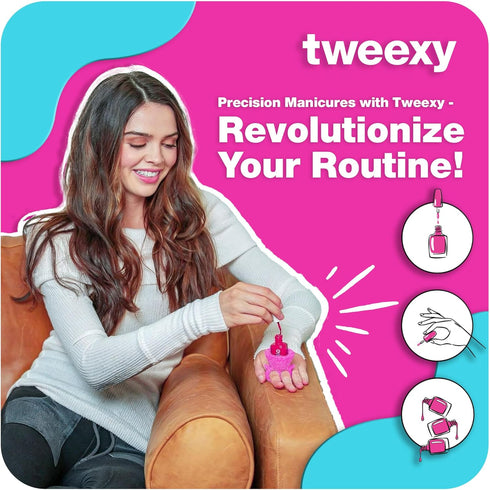 tweexy Wearable Nail Polish Holder Ring - Ideal Gift for Teenage Girls, Nail Polish Accessories for Manicure & Pedicure