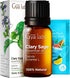 Gya Labs Clary Sage Essential Oil - 0.34 Fl Oz, Soothing Aroma for Relaxation, Nourishes Hair