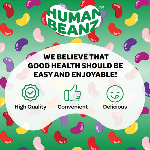 Multivitamin Jelly Bean Gummies with Zinc for Kids, Immune Support Dietary Supplements, 120 Berry Blast Jelly Beans