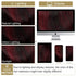 Vigorous Clip in Hair Extensions, 4PCS Black Burgundy Mixed Soft Synthetic Hairpieces, 20 Inches Full Head Extensions