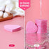 50-Count Heart Shape Compressed Facial Sponges for Daily Cleansing & Exfoliating, Natural Cosmetic Sponges