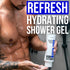 Hydrating Shower Gel for Men, Sulfate-Free Body Wash, Natural Moisturizing Gel for All Skin Types