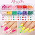 Teenitor 12 Sheets Nail Art Sticker, 3D Self-Adhesive Decoration with 5 Boxes Holographic Glitter Flakes and Nail Art