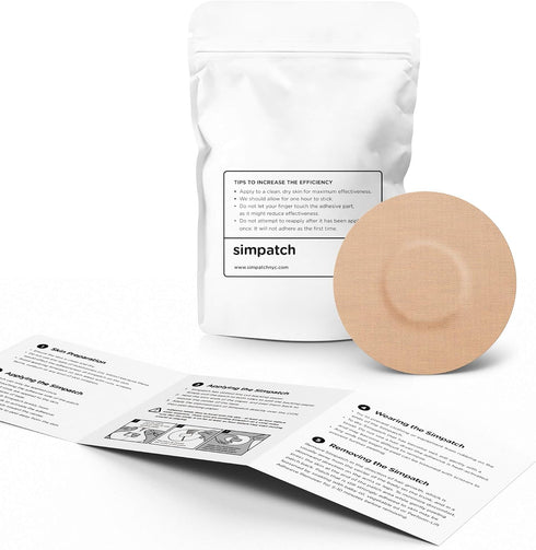 SIMPATCH Universal Adhesive Patch, No Hole, 25-Pack (Beige)